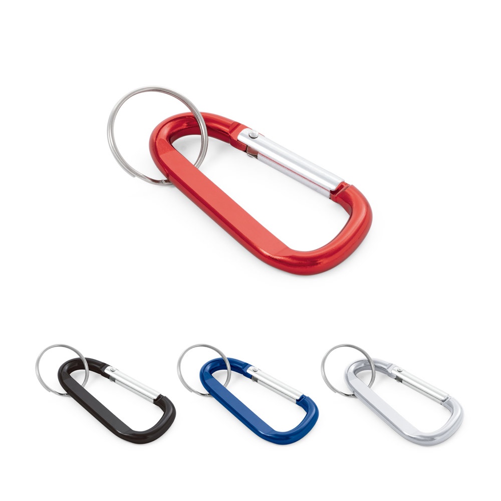 MATTHEW. Aluminium carabiner with keyring