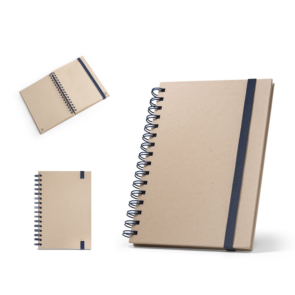 PROUST. A5 notebook with rings, hard cover, made of sugar cane paper (80% sugar cane) with plain pages