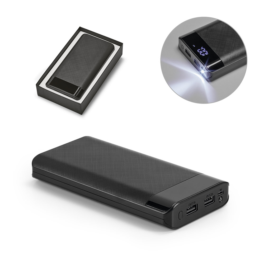 RAMAN. 16.000 mAh power bank with ABS display