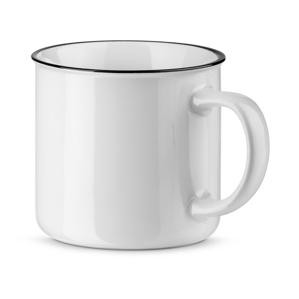 VERNON WHITE. Ceramic mug 340 mL