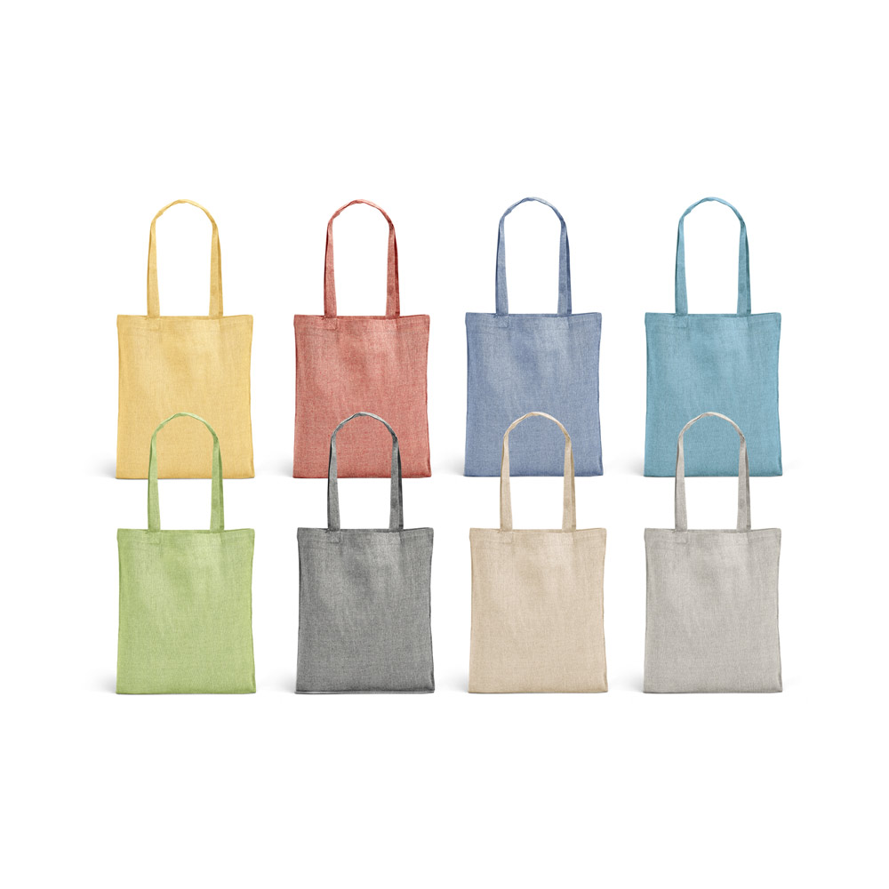 RYNEK. Recycled cotton bag (70%) and polyester (30% rPET) (140 g/m²)