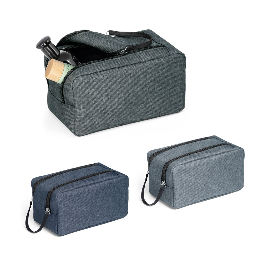 WAYNE. Toiletry bag in high density 600D with handle