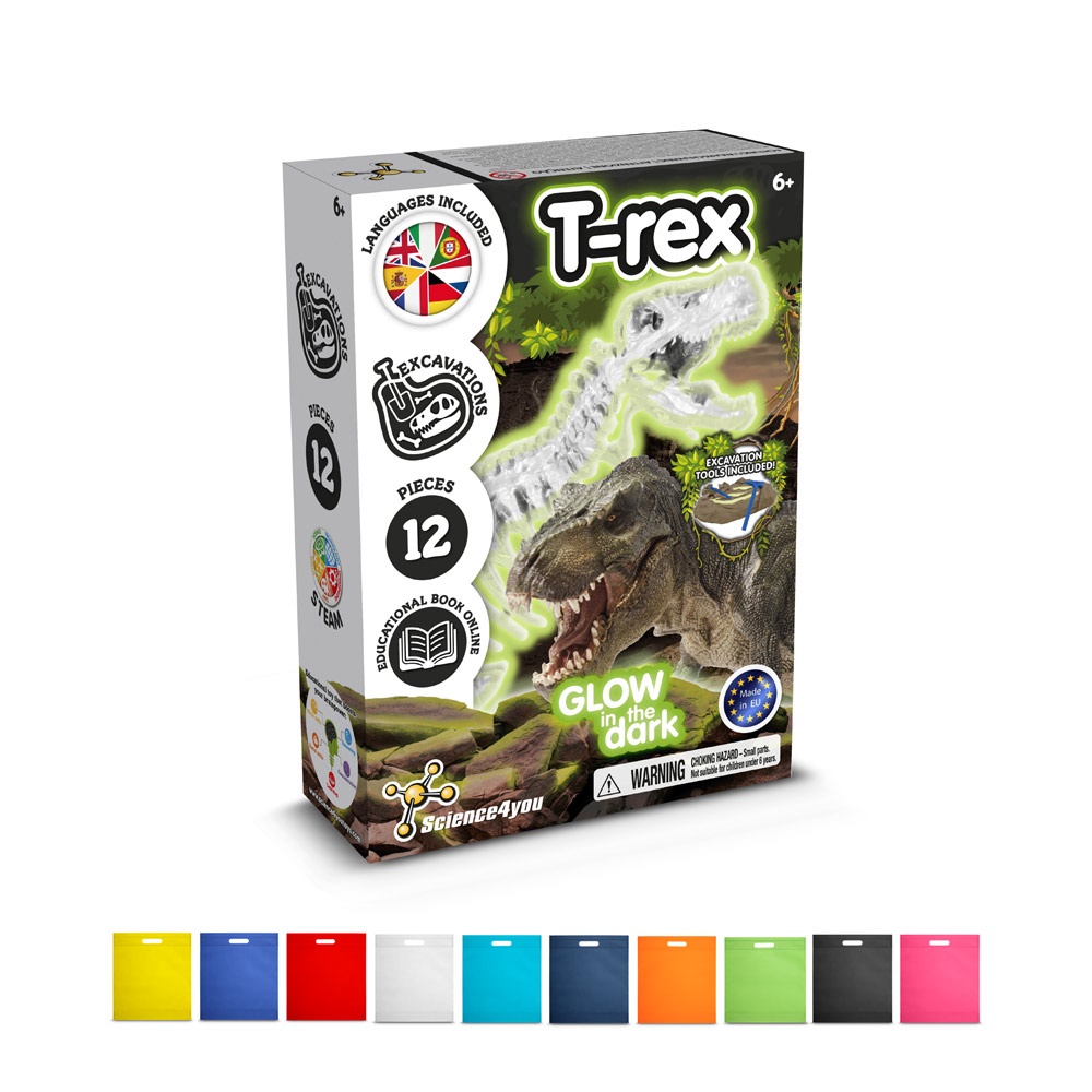 Fossil Excavation Kit IV. Educational game supplied with a non-woven gift bag (80 g/m²)