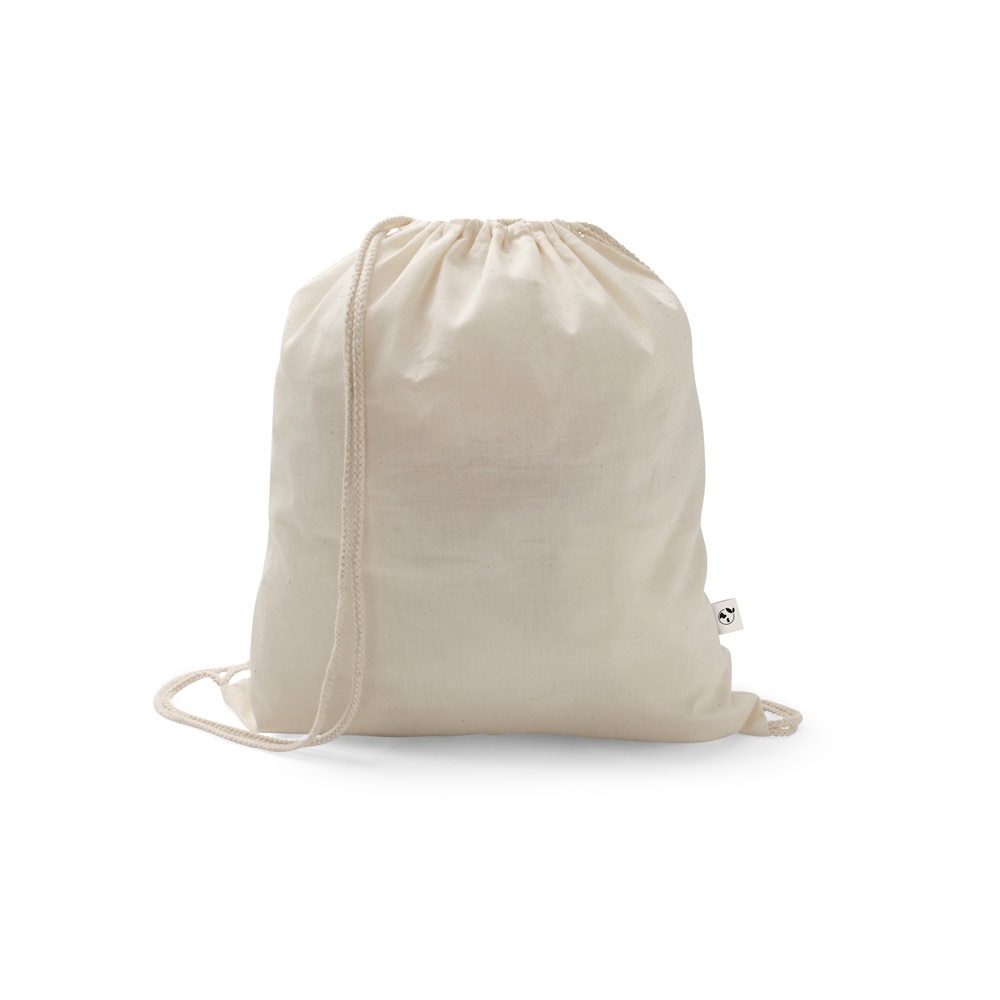 SALAMANCA. Drawstring bag in recycled cotton (70%) and polyester (30% rPET) (150 g/m²)