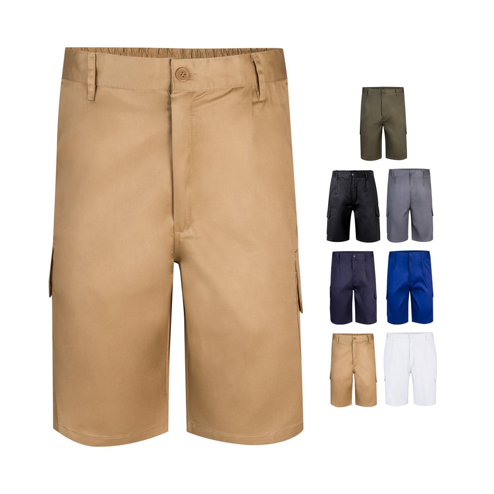 VL CHIONE. Bermuda shorts in multi-pocket twill (200g/m²), in cotton (35%) and polyester (65%)