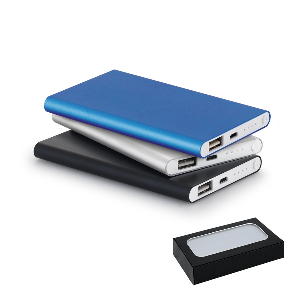 MARCET. Portable Aluminium battery with 4.000 mAh capacity