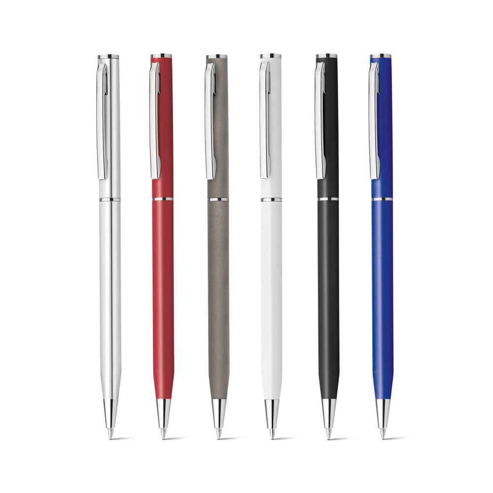 LESLEY METALLIC. Metal ball pen with clip