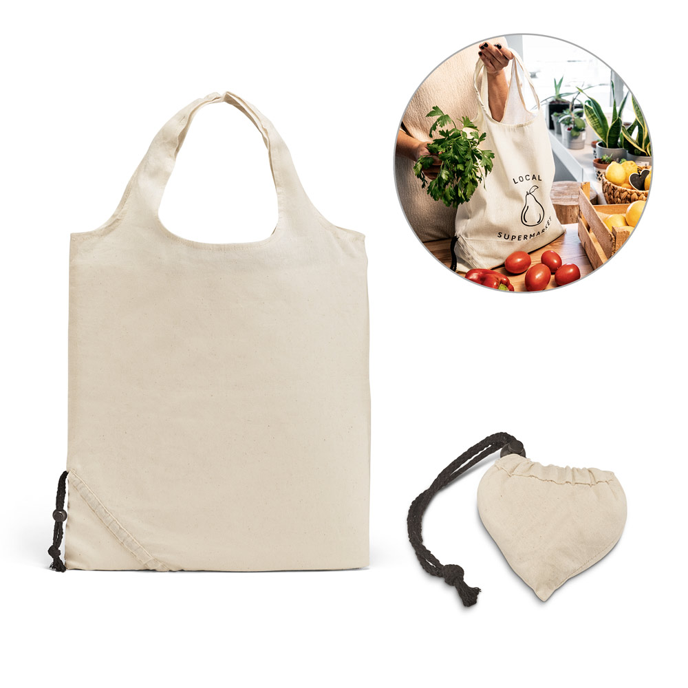 ORLEANS. 100% cotton foldable bag (100 g/m²)