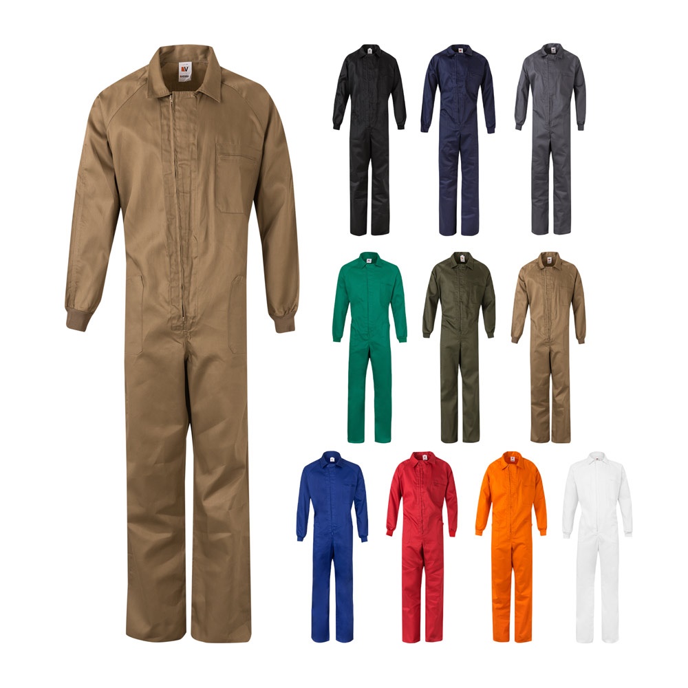 VL YAMA. Twill jumpsuit (200g/m²), in cotton (35%) and polyester (65%)