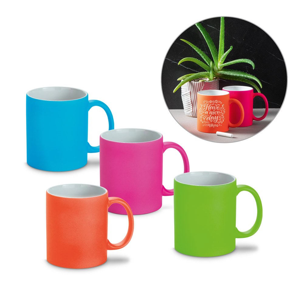 LYNCH. 350 mL neon finish ceramic mug