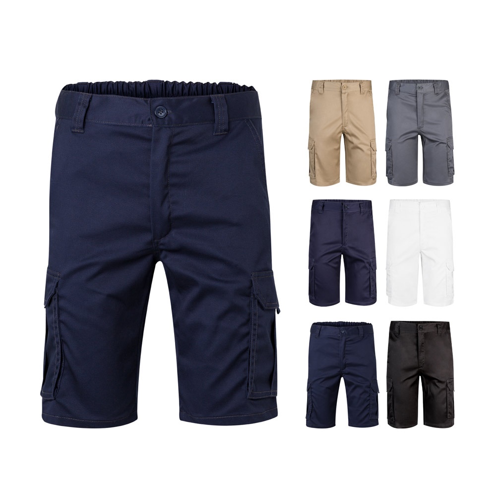 VL HEBE. Multi-pocket stretch Bermuda shorts (240g/m²), in cotton (46%), EME (38%) and polyester (16%)