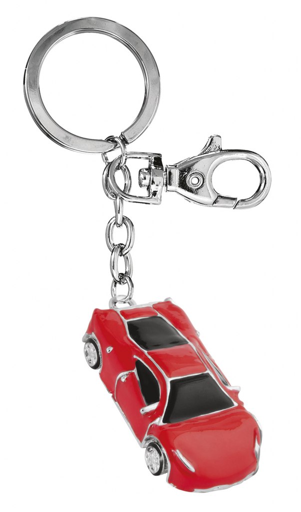 KEY CHAIN SPORTS CAR RED - NO BOX