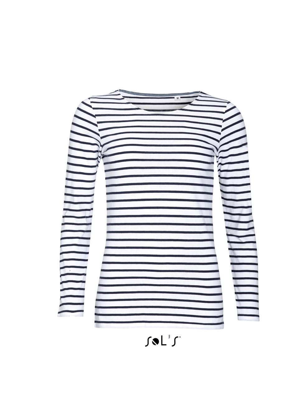 SOL'S MARINE WOMEN - LONG SLEEVE STRIPED T-SHIRT