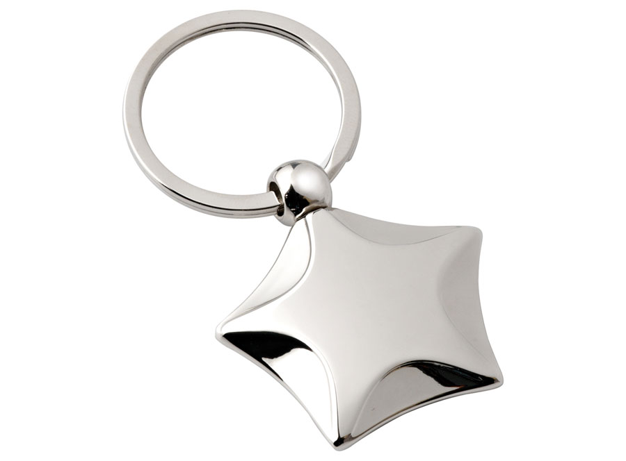 KEYCHAIN STAR CHROMED