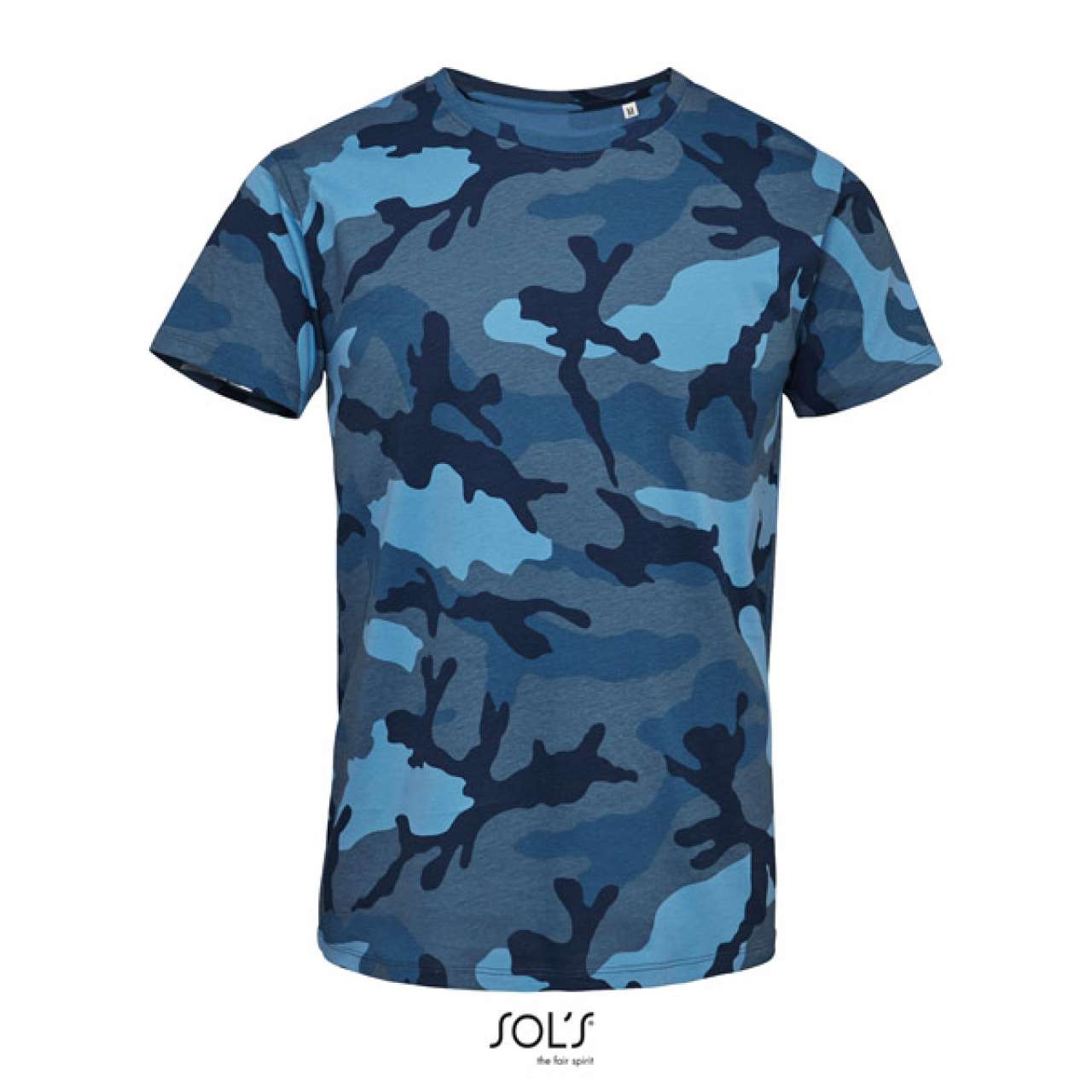 SOL'S CAMO MEN - ROUND COLLAR T-SHIRT