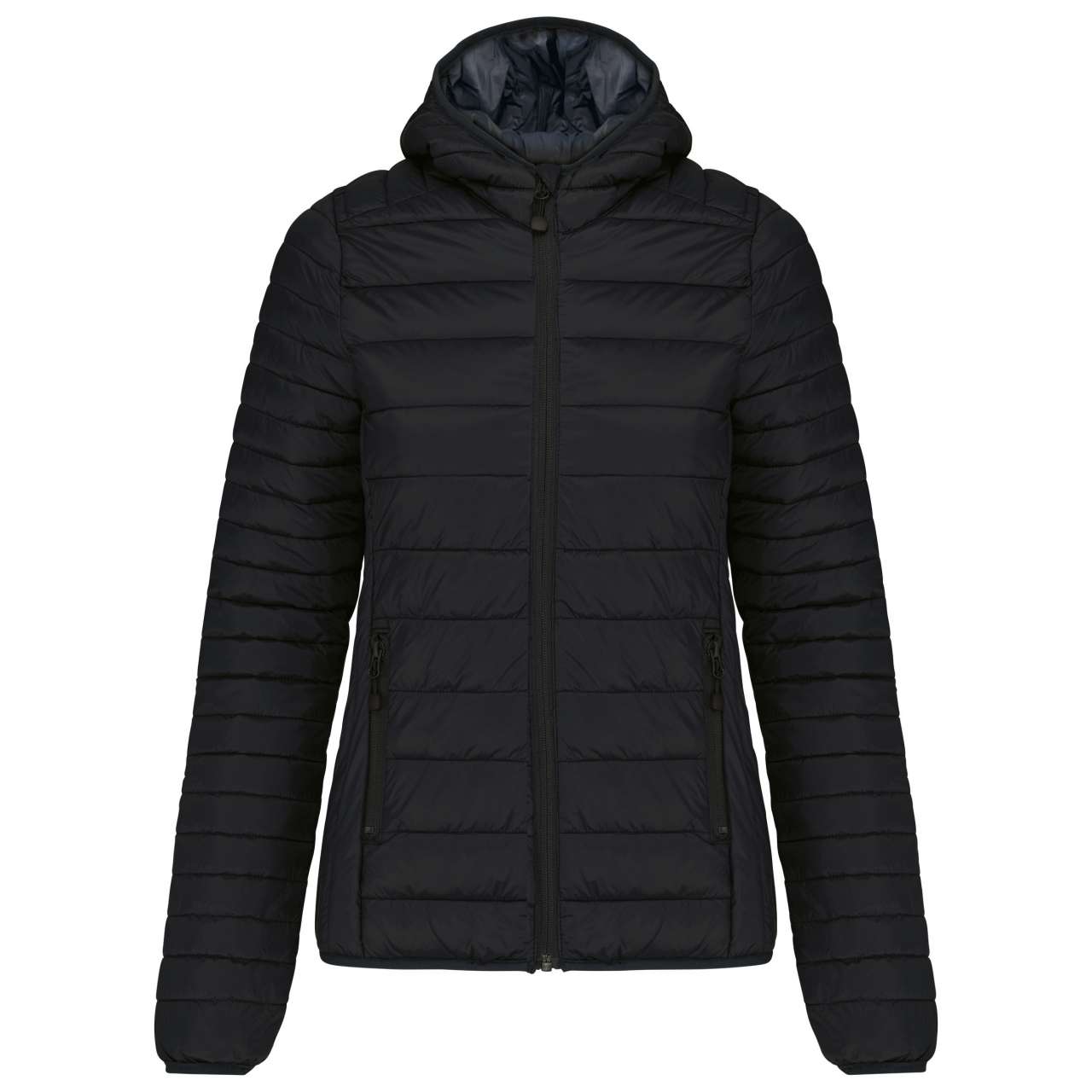 LADIES' LIGHTWEIGHT HOODED PADDED JACKET