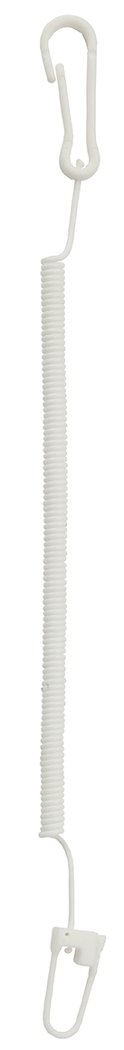 Plastic spiral, white