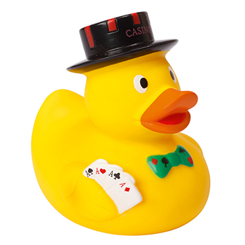 Squeaky duck, poker