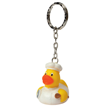 Mini duck keychain, cook