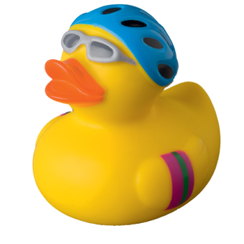 Squaky duck, biker