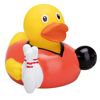 Squeaky duck, bowling