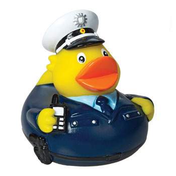 Squeaky duck, policeman