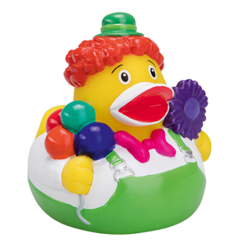 Squeaky duck, clown