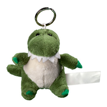 Plush crocodile with keychain