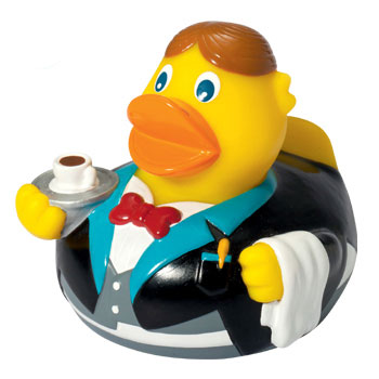 Squeaky duck, waiter