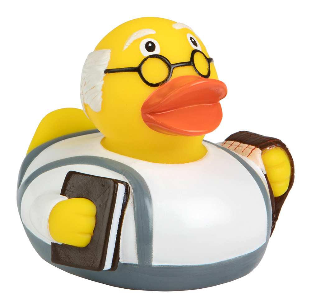 Squeaking duck grandpa