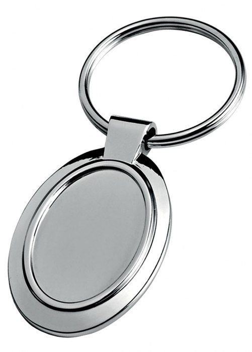 KEY CHAIN OVAL HOLLOW  - no box