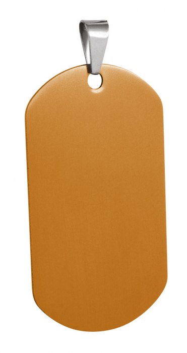 MARINES IDENTITY TAG ALUMINIUM GOLD