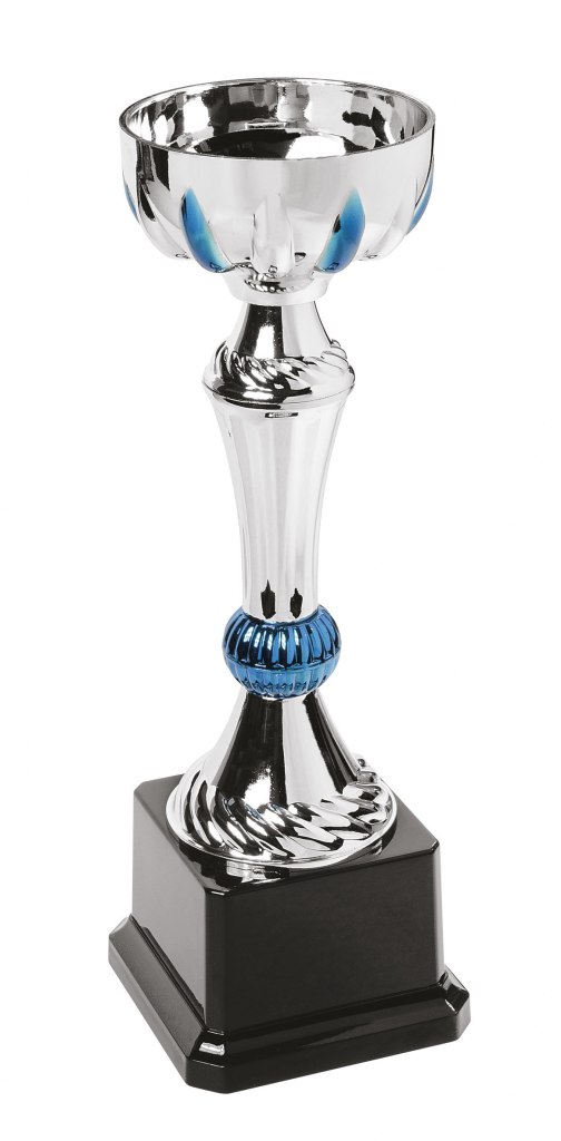 TROPHY CUP BLUE DECORATIONS H 260 MM