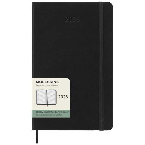 Moleskine horizontal hard cover 12 month L weekly planner