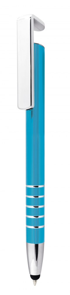 PEN ALUMINIUM SKY-BLUE, WITH TOUCH