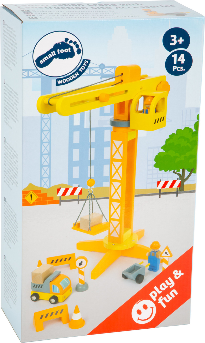 Construction Crane with Construction Site Accessories