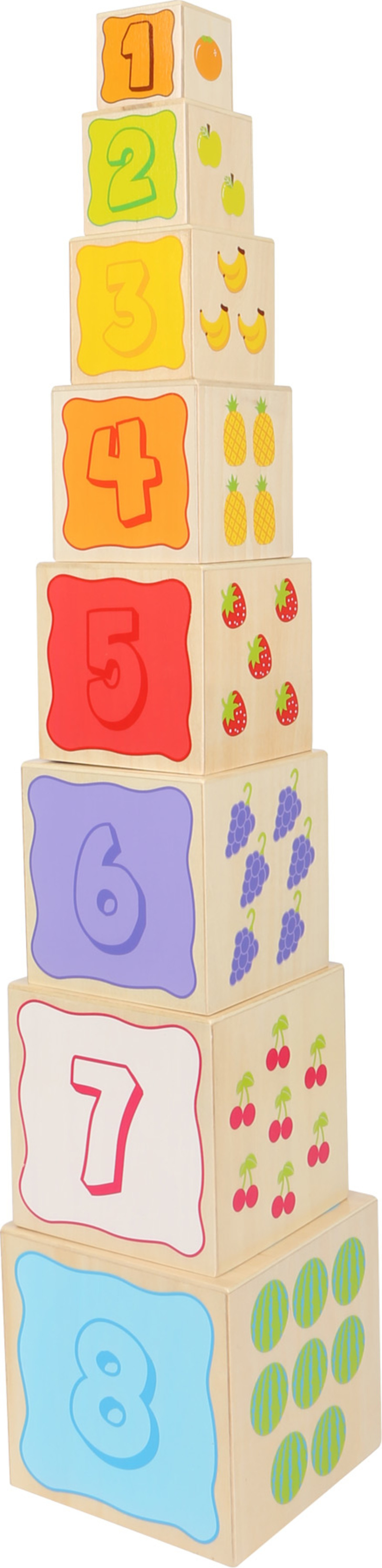 Numbers and Images Stacking Cubes