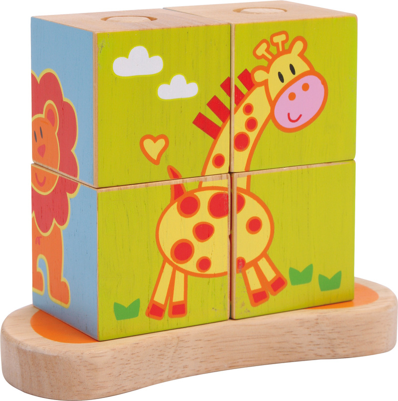 Cube Puzzle Animals