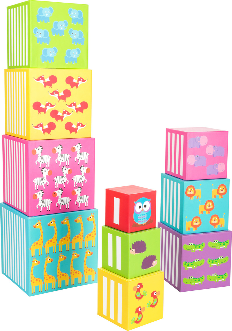 Stacking Cubes Wild Animals 