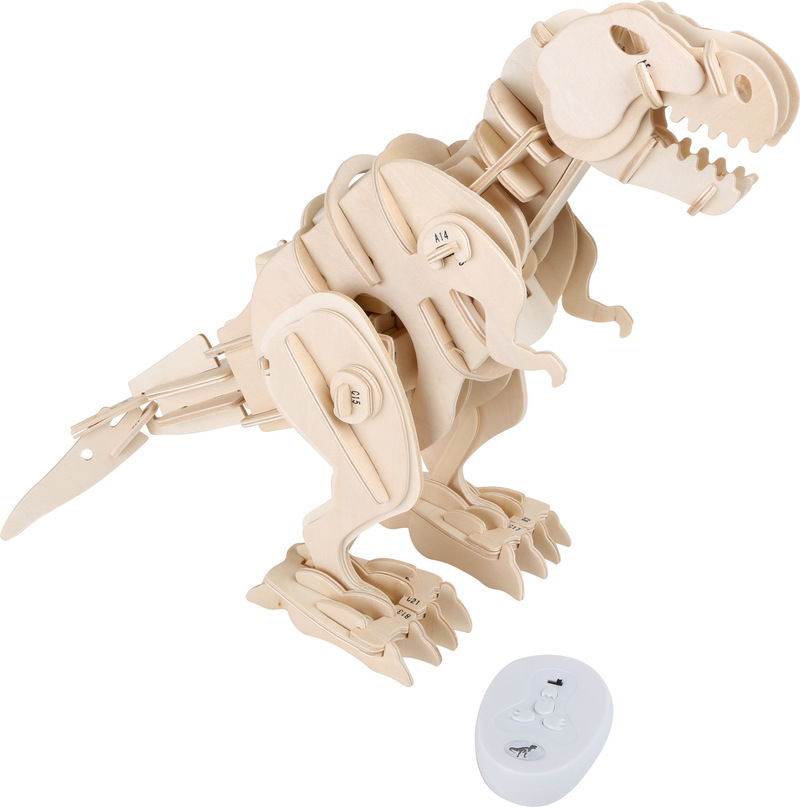 T-Rex Dino Robot Wooden Construction Kit with RC