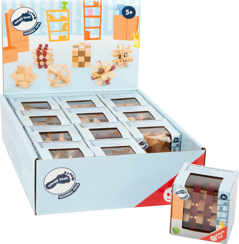 Wooden Dexterity Games Display