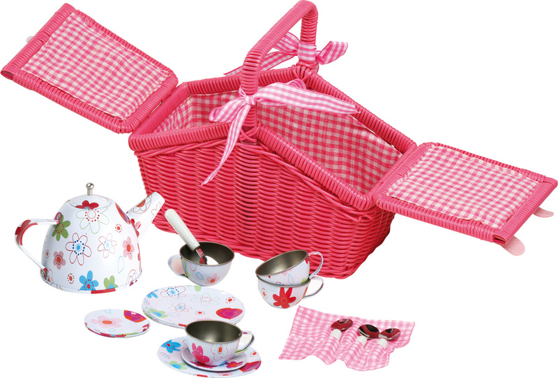 Colourful Flowers Picnic Basket