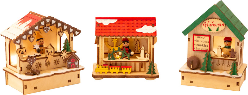 Christmas Market Lamp Set