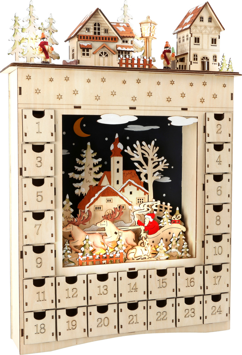 Winter Dream Wooden Advent Calendar 