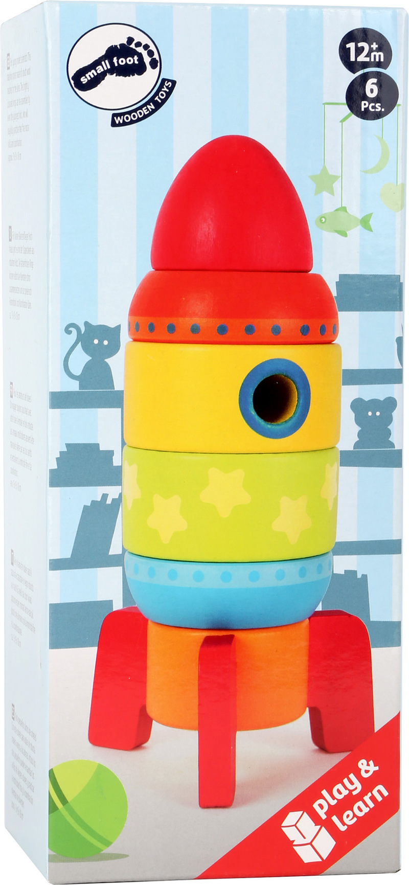 Colourful Stacking Rocket  