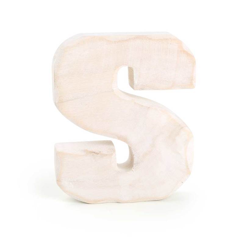 Wooden Letter S