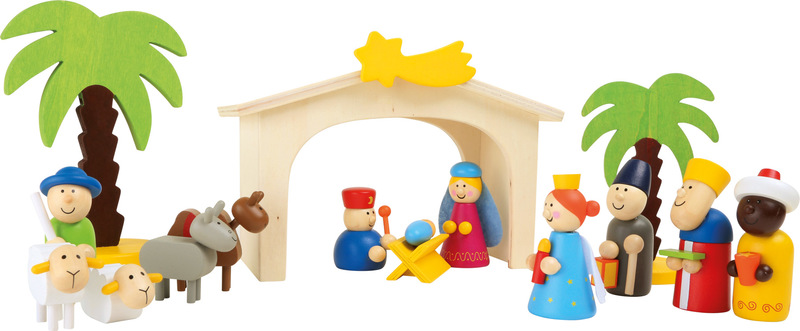 Wooden Manger Set