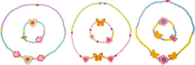 Jewellery Set Wooden Glitter-Jewellery