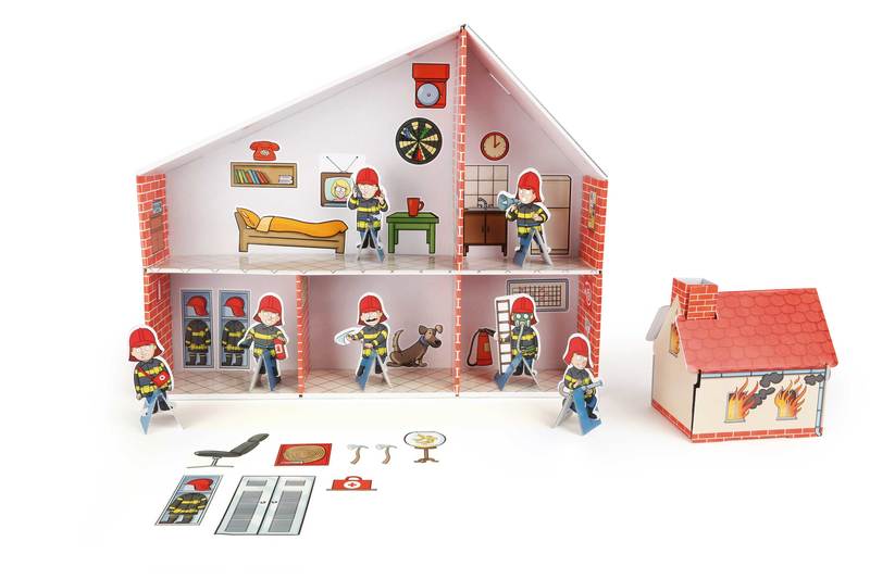 Play House Cardboard Fire Station