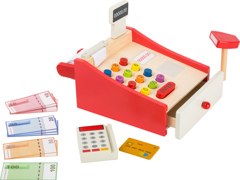 Play Cash Register with Receipt Paper Roll